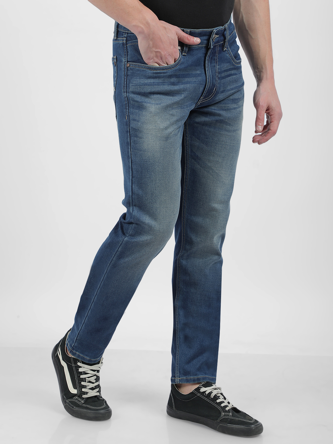 Numero Uno Men Faded Blue Jeans